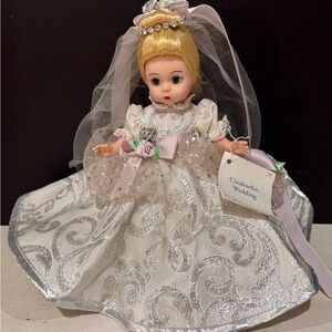 Madame Alexander Cinderella Doll in Silver and White Gown
